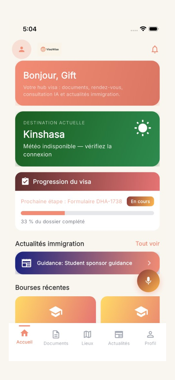 Documents visa