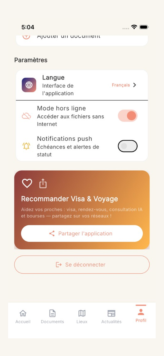 Options et services